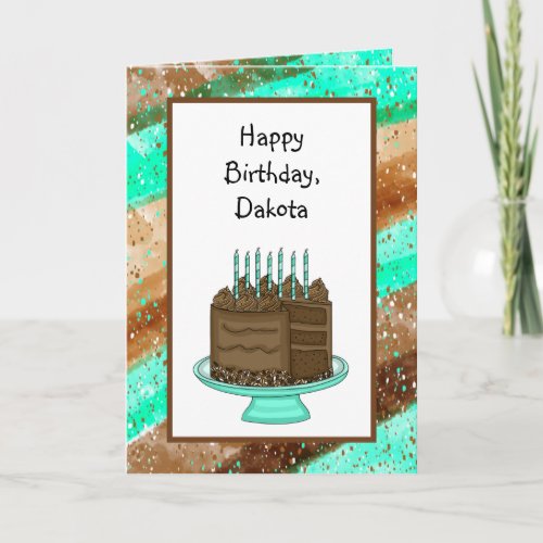Personalized Happy Birthday Card