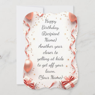 Personalized Happy Birthday Card – Custom Name