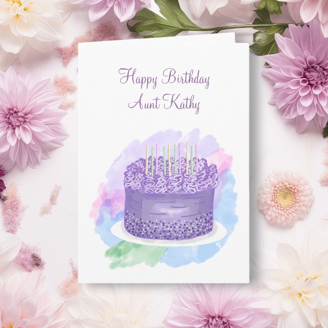 Personalized Happy Birthday Card for Aunt (Creator Uploaded)