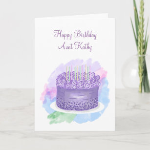 Personalized Happy Birthday Card for Aunt
