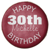 Personalized Happy Birthday Chocolate Covered Oreo (Front)