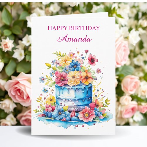 Personalized Happy Birthday | Coloring Page