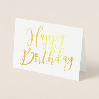 Personalized Happy Birthday Cupcake Foil Card