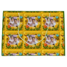 Personalized Happy Birthday Cute Bees