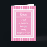 Personalized Happy Birthday daughter-in-law card<br><div class="desc">Send them a card as unique as they are!</div>