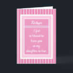 Personalized Happy Birthday daughter-in-law card<br><div class="desc">Send them a card as unique as they are!</div>