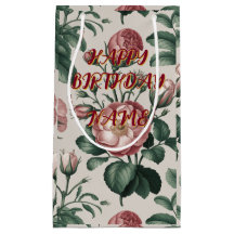 Personalized happy birthday gift bag