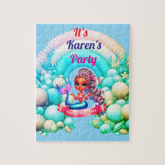 Personalized Happy Birthday Jigsaw Puzzle (Vertical)