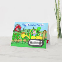 Personalized Happy Birthday Little Boy's Card