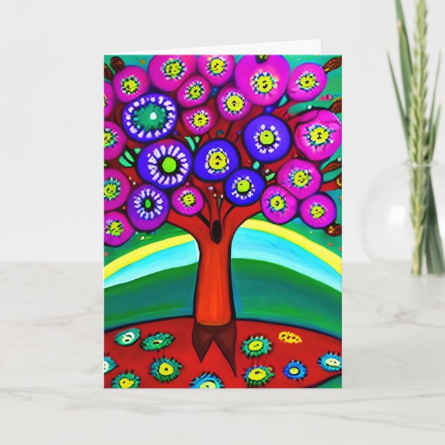 Personalized Happy Birthday Mom Card (Front)