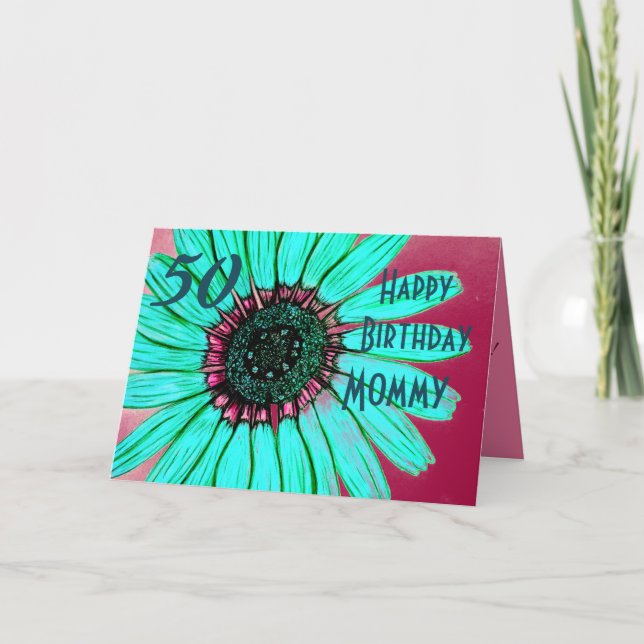Personalized Happy Birthday Mommy Card (Front)