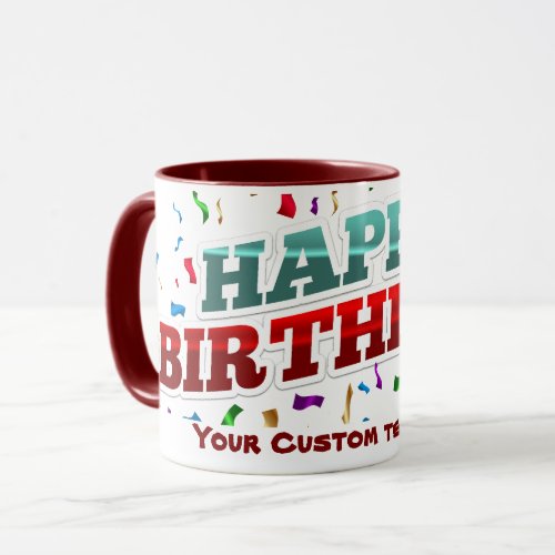 Personalized Happy Birthday Mug