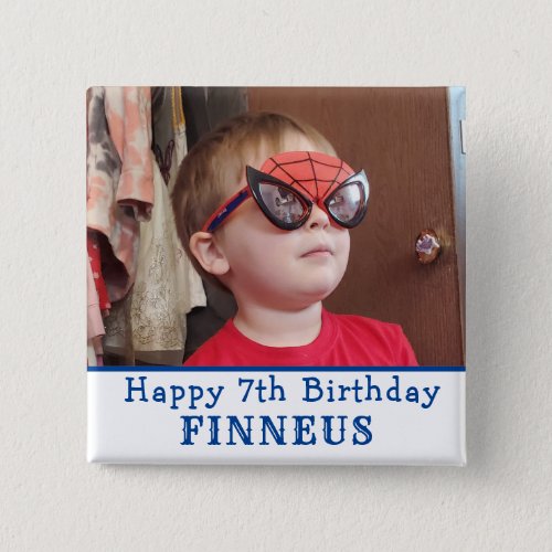 Personalized Happy Birthday Name and Age     Button