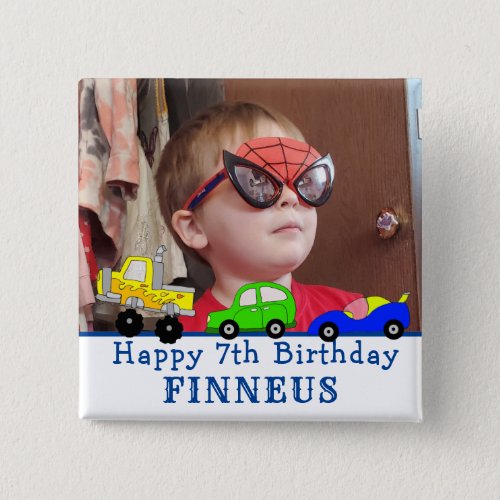 Personalized Happy Birthday Name and Age    Button