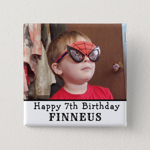 Personalized Happy Birthday Name and Age   Button