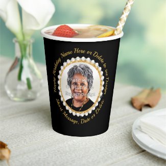 Personalized, Happy Birthday Paper Cups. Lid or No Lid