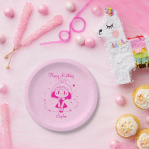 Personalized Happy Birthday Paper Plates