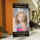 Personalized Happy Birthday Photo Age  Retractable Banner<br><div class="desc">Personalized Happy Birthday Photo Age</div>