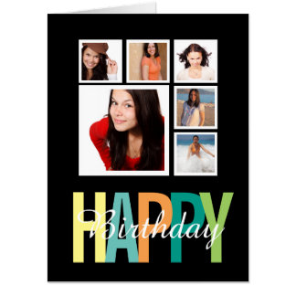 Personalized Happy Birthday Photo Card