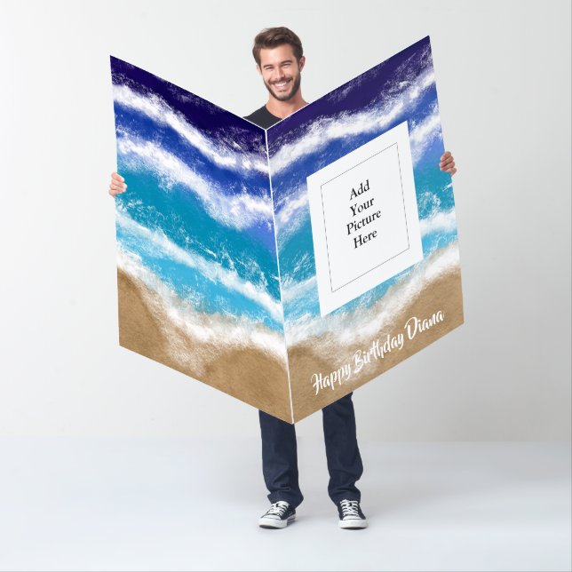 Personalized Happy Birthday Photo Jumbo  Card (In Situ)