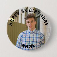 Personalized Happy Birthday Photo Name and Age But