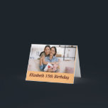 Personalized Happy Birthday Photo Name  Card<br><div class="desc">Personalized Happy Birthday Photo Name Quotes</div>