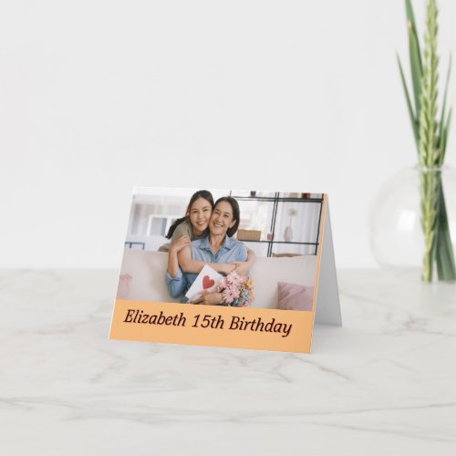 Personalized Happy Birthday Photo Name 