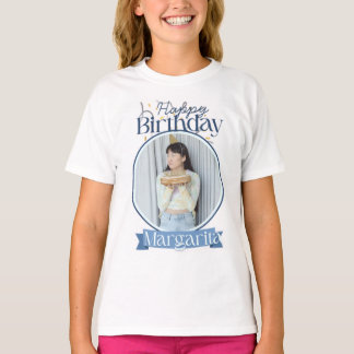 Personalized Happy Birthday Photo T-Shirt | Custom