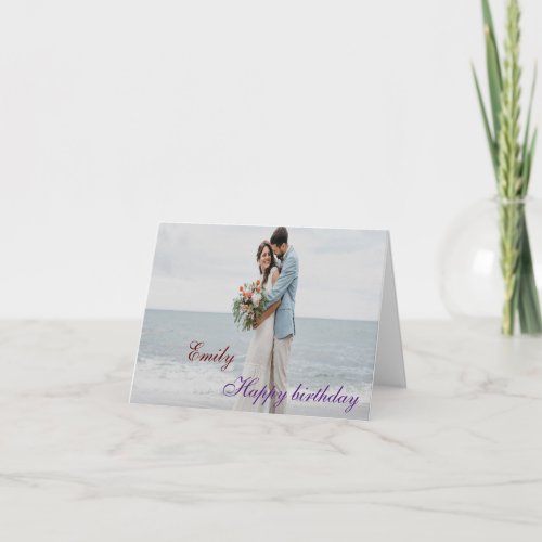 Personalized Happy Birthday Photo wife