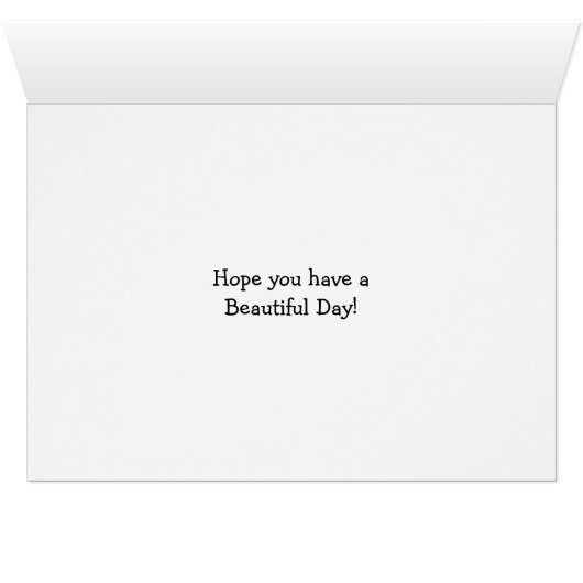 Personalized Happy Birthday Pretty Tulips Card (Inside Horizontal (Bottom))