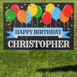 Personalized Happy Birthday Sign
