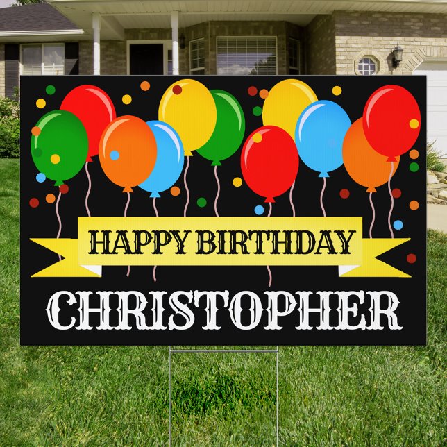 Personalized Happy Birthday Sign (Creator Uploaded)