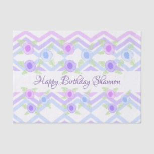 Personalized Happy Birthday Tissue Paper