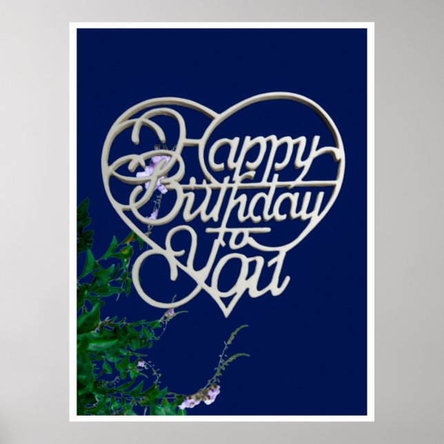 Personalized Happy Birthday to You  Gloss Posters (Front)