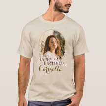 Personalized Happy Birthday Tshirt custom photo