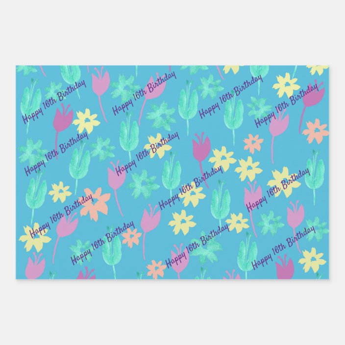 Personalized Happy Birthday Wrapping Paper