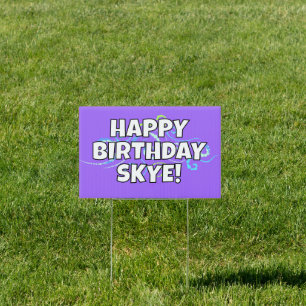 Personalized Happy Birthday Yard Sign