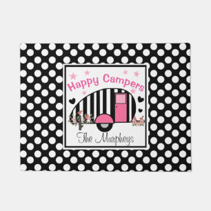 Personalized Happy Campers Door Mat