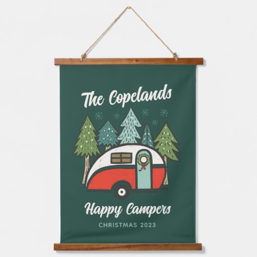 Personalized Happy Campers Hanging Tapestry