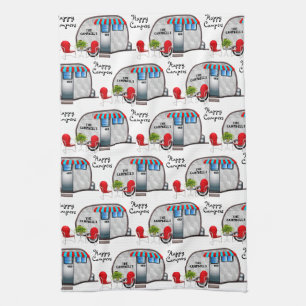 Personalized "Happy Campers" Kitchen Kitchen Towel