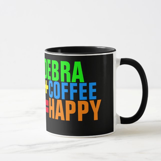personalized happy coffee formula mug (Right)