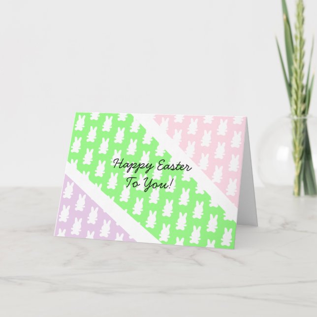 Personalized Happy Easter and Deviled Eggs Recipe Card (Front)