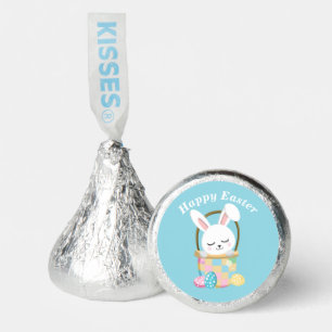 Personalized Happy Easter Bunny Baby Blue Party Hershey®'s Kisses®
