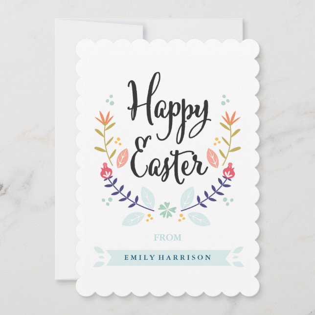 Personalized Happy Easter Card (Front)