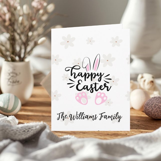 Personalized Happy Easter Folded Greeting Card (Creator Uploaded)
