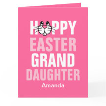 Personalized Happy Easter Granddaughter Photo
