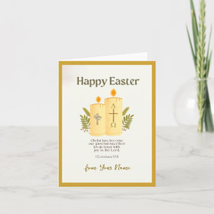 Personalized Happy Easter Greeting Holiday Card