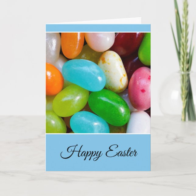Personalized Happy Easter Jelly Bean Card (Front)