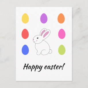 Personalized Happy Easter postcard