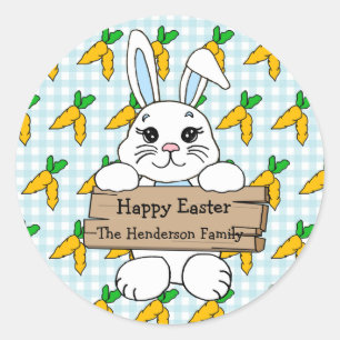 Personalized Happy Easter to you Stickers